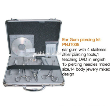 Piercing tools, professional body piercing tools set with jewelry